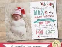 50 The Best Baby Christmas Card Template Download for Baby Christmas Card Template