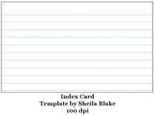 50 The Best Free Index Card Template For Word for Ms Word by Free Index Card Template For Word