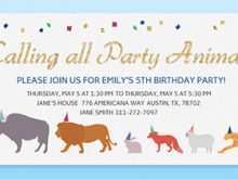 51 Blank Zoo Birthday Card Template Now with Zoo Birthday Card Template