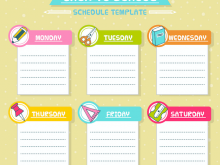 51 Creating Back To School Schedule Template Download with Back To School Schedule Template