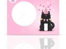 51 Creating Birthday Card Template Cat for Ms Word with Birthday Card Template Cat