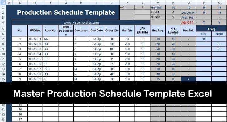 51 Customize Our Free Production Schedule Template For Excel for Ms Word with Production Schedule Template For Excel