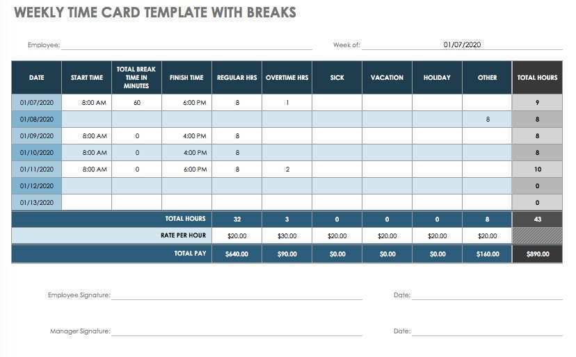 51 Customize Our Free Time Card Formula Excel Template Formating for Time Card Formula Excel Template