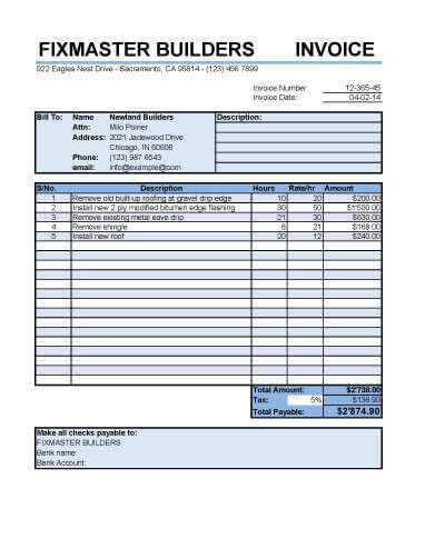 51 Customize Repair Invoice Format Maker with Repair Invoice Format