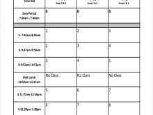 51 Format 6 Day School Schedule Template Formating for 6 Day School Schedule Template
