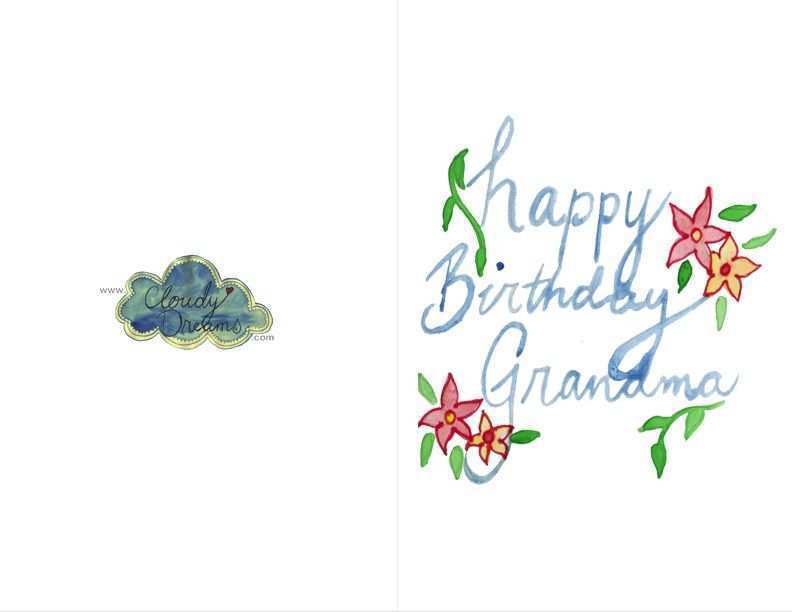 51 Format Birthday Card Templates For Grandma Photo by Birthday Card Templates For Grandma