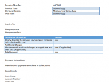 Vat Registered Invoice Template