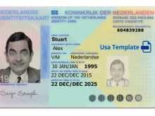 51 Free Netherlands Id Card Template With Stunning Design by Netherlands Id Card Template