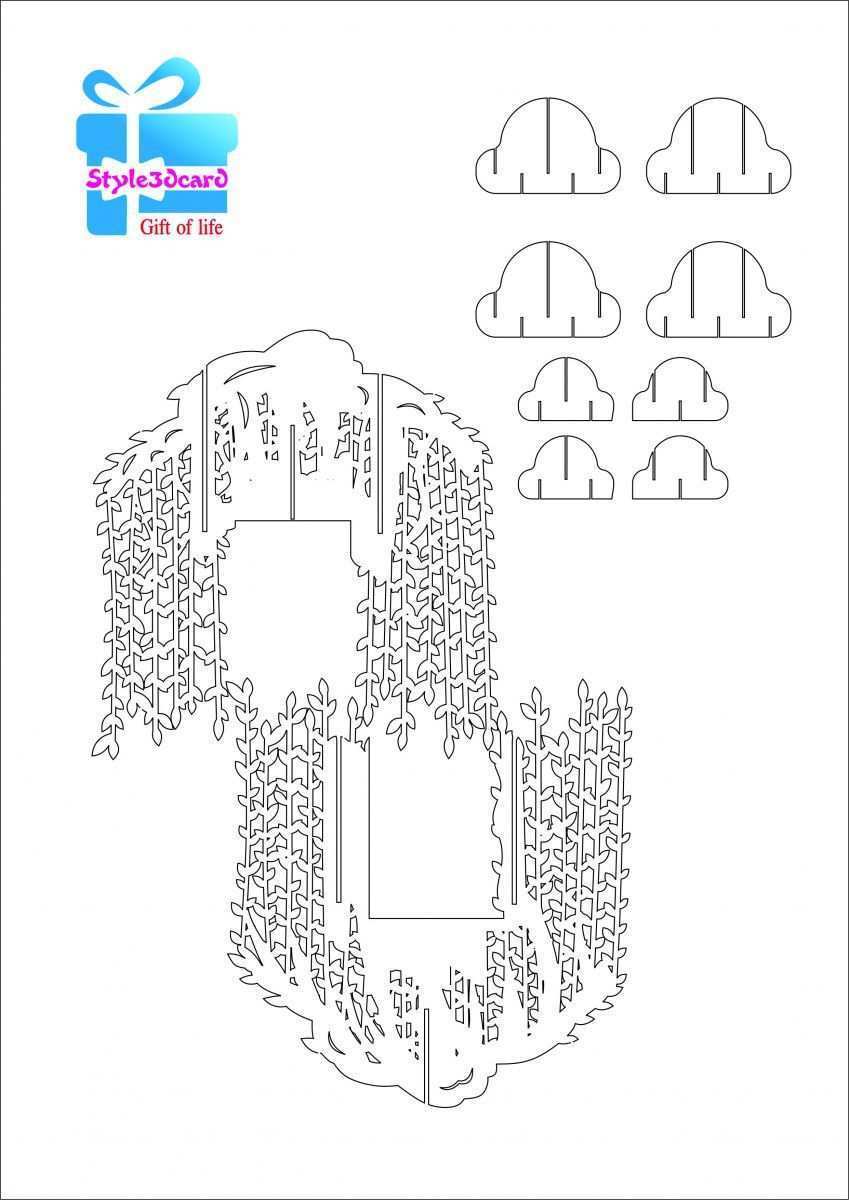 11 Free Pop Up Card Templates Tree Download for Pop Up Card For Free Pop Up Card Templates Download