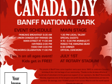 51 Free Printable Canada Day Flyer Template Photo for Canada Day Flyer Template