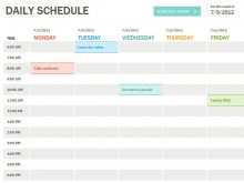 51 Free Printable Daily Agenda Calendar Template With Stunning Design with Daily Agenda Calendar Template