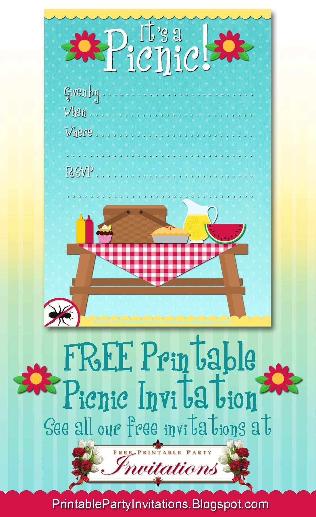 51 Printable Blank Picnic Flyer Template Download by Blank Picnic Flyer Template