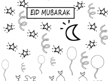 51 Printable Eid Card Colouring Template Templates with Eid Card Colouring Template