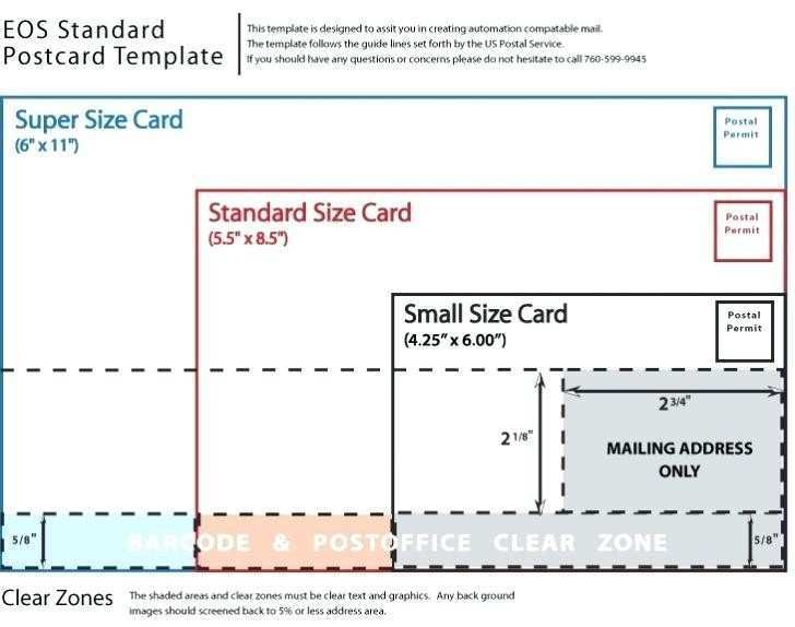 Usps Postcard Guidelines Template Cards Design Templates