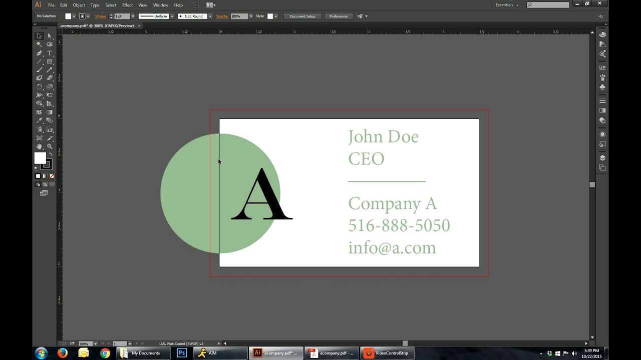 51 Report Adobe Illustrator Business Card Template With Bleed Photo with Adobe Illustrator Business Card Template With Bleed