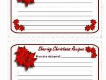 Christmas Recipe Card Template For Word