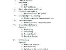 51 Report Example Of A Meeting Agenda Template in Photoshop for Example Of A Meeting Agenda Template