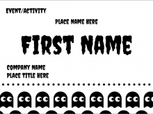 51 Report Halloween Name Card Template for Ms Word with Halloween Name Card Template