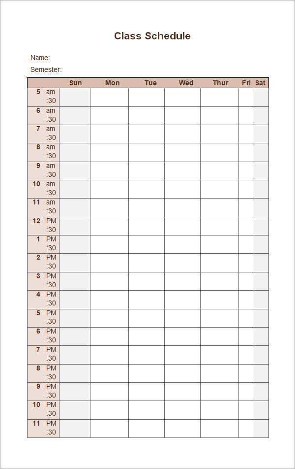 51 Standard Excel Student Schedule Template Help Layouts by Excel Student Schedule Template Help