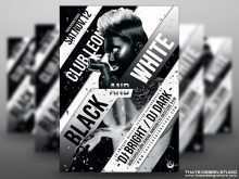 51 The Best Black And White Party Flyer Template Maker with Black And White Party Flyer Template