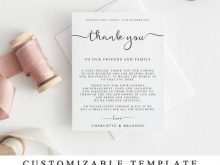 51 The Best Reception Thank You Card Template Maker with Reception Thank You Card Template