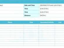 Travel Itinerary Template Office