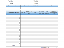 Tax Invoice Format Of Gst