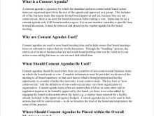 52 Best Consent Agenda Template Now with Consent Agenda Template