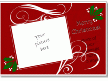 52 Best Template For Christmas Card With Photo Layouts by Template For Christmas Card With Photo