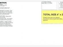 Usps Postcard Size Template