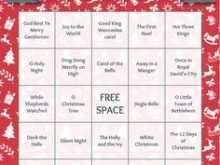 52 Blank Christmas Bingo Card Template Formating with Christmas Bingo Card Template