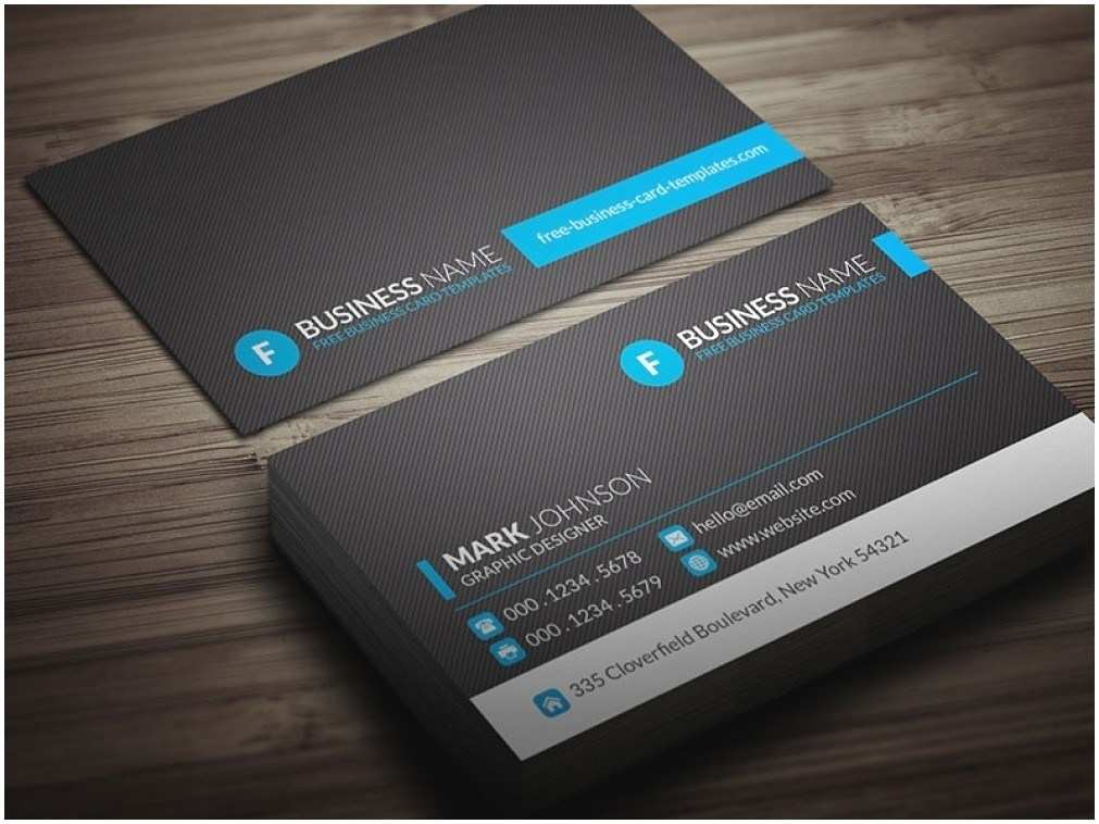 Blank Business Card Template Photoshop