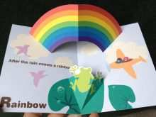 52 Blank Rainbow Pop Up Card Template For Free by Rainbow Pop Up Card Template