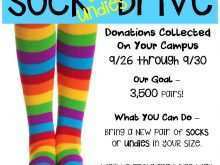 Sock Drive Flyer Template