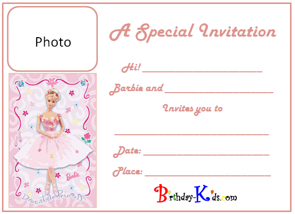 52 Creating Birthday Card Template Barbie for Ms Word for Birthday Card Template Barbie