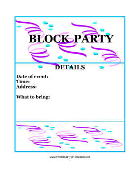 52 Creating Block Party Template Flyers Free For Free with Block Party Template Flyers Free