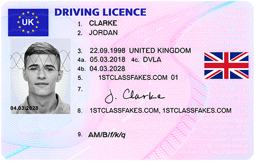 Ids license. Uk Driver License.