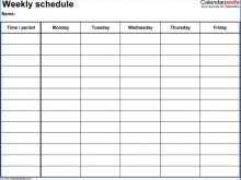 52 Customize Class Schedule Template Printable for Ms Word with Class Schedule Template Printable