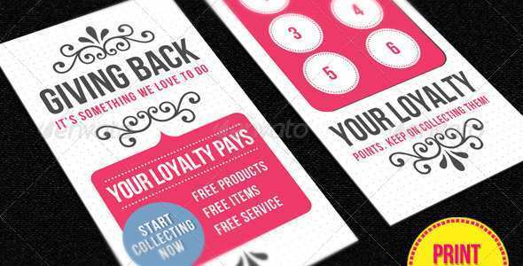 52 Customize Our Free Loyalty Card Printable Template PSD File with Loyalty Card Printable Template