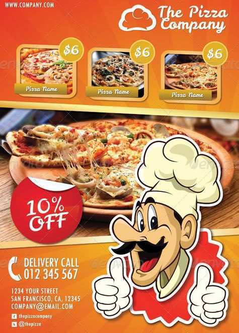 Pizza Party Flyer Template Free