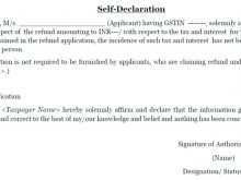 Tax Invoice Declaration Format