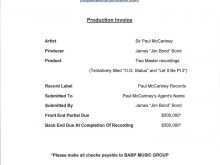 52 Format Musician Invoice Example in Word by Musician Invoice Example