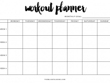 52 Free Gym Class Schedule Template in Word by Gym Class Schedule Template