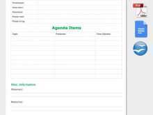 52 Free Meeting Agenda Template With Notes Maker for Meeting Agenda Template With Notes