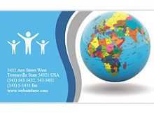 52 Free Printable Business Card Template Globe Now by Business Card Template Globe