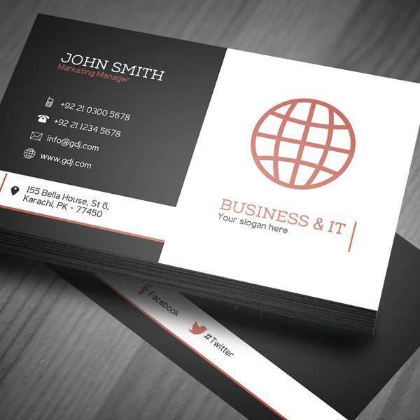 52 Free Printable Business Card Templates Psd in Word for Business Card Templates Psd