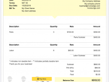 Consulting Invoice Template Uk