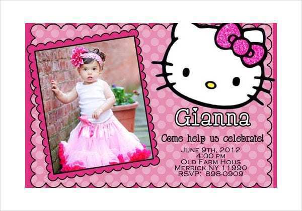 52 Hello Kitty Invitation Card Template Free for Ms Word by Hello Kitty Invitation Card Template Free