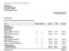 52 Hilton Hotel Invoice Template Formating with Hilton Hotel Invoice Template
