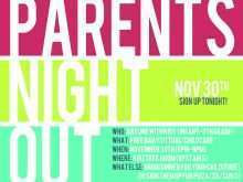 52 How To Create Parents Night Out Flyer Template Free PSD File with Parents Night Out Flyer Template Free
